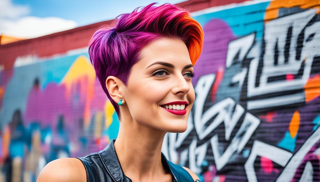 bright hair color