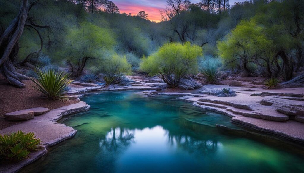 captivating springs at dusk
