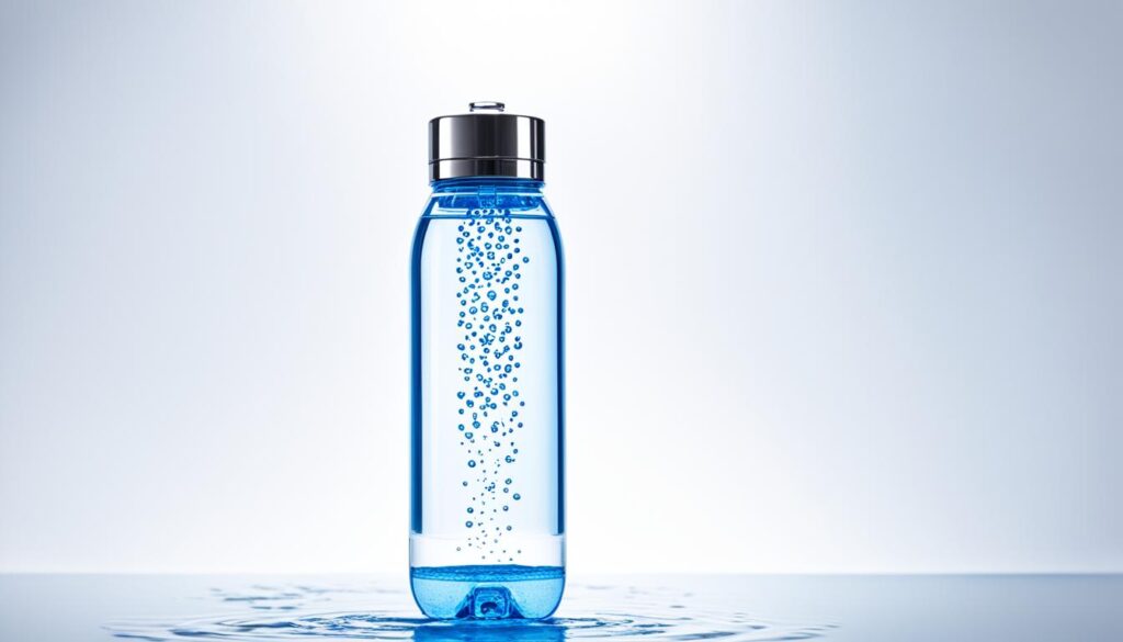 how does a hydrogen water bottle work