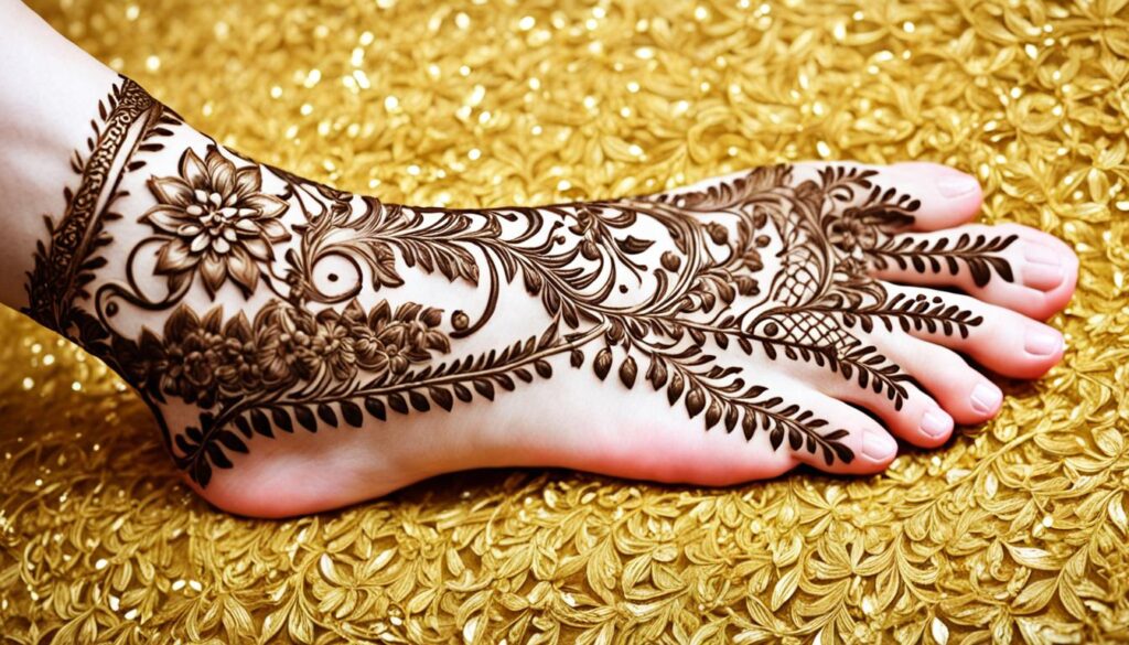Arabic Foot Mehndi Designs