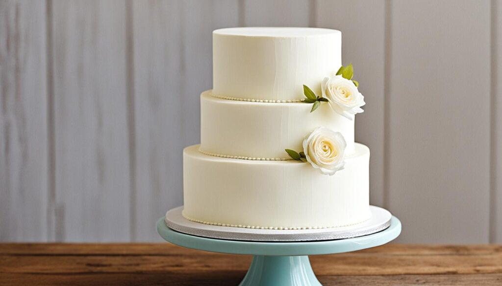 budget-friendly wedding cake