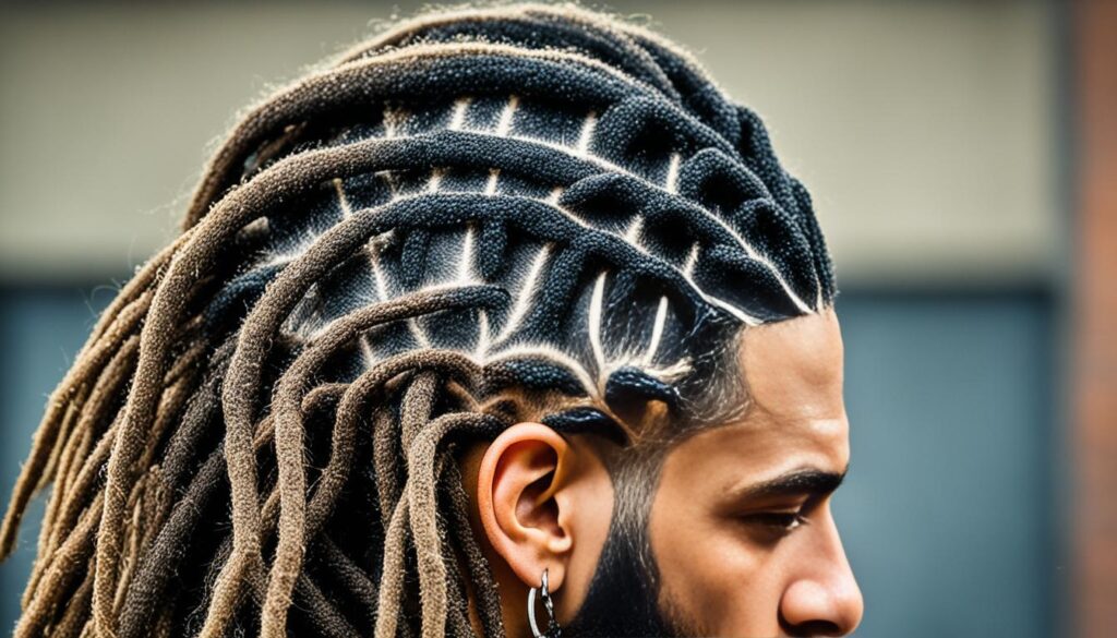 drop fade twist freeform dreads
