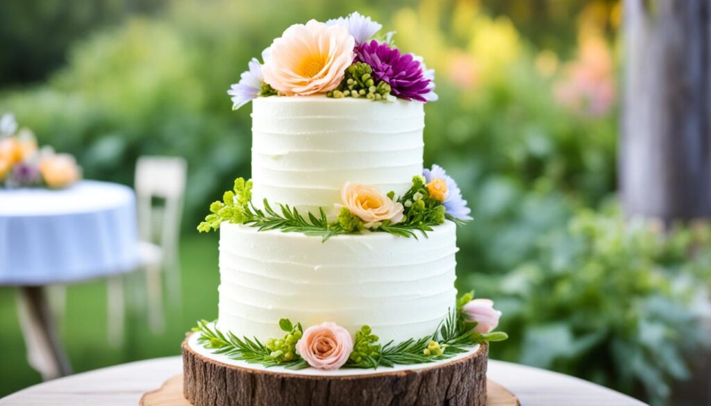 small wedding cake