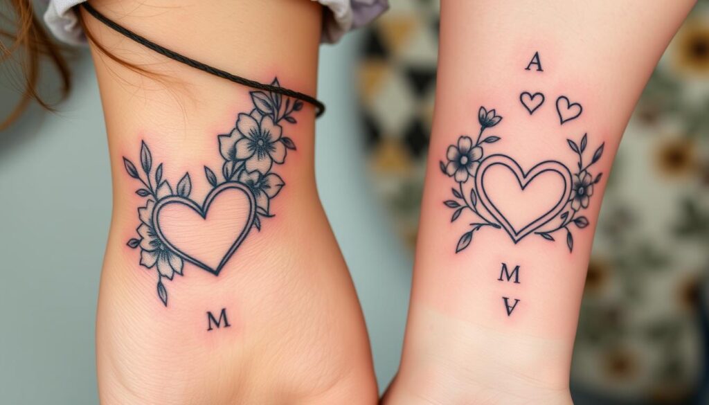 sentimental mother daughter tattoos