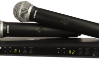 Shure BLX288PG58 Dual Channel Wireless Microphone System with (2) PG58 Handheld Vocal Mics